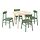 RÖNNINGE/LISABO - meja dan 4 kursi, veneer kayu ash/hijau, 105 cm | IKEA Indonesia - PE944021_S1