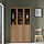 BILLY/OXBERG - bookcase comb w panel/glass doors, oak effect, 120x30x202 cm | IKEA Indonesia - PE944062_S1