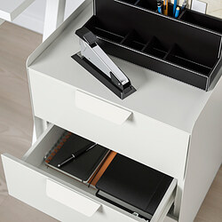 TROTTEN - Drawer unit w 3 drawers on castors, white