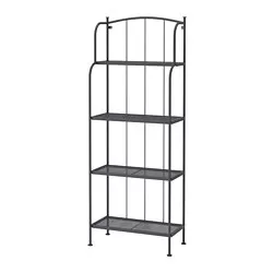 LÄCKÖ - Unit rak, luar ruang, abu-abu, 61x160 cm