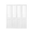 GRIMO - Sepasang pintu geser, kaca/putih, 200x236 cm
