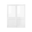 GRIMO - pair of sliding doors, glass/white, 150x201 cm | IKEA Indonesia - PE944075_S2