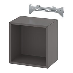 EKET - Unit rak dinding, abu-abu tua, 35x25x35 cm