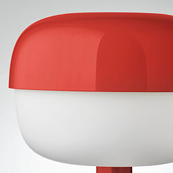 BLÅSVERK - Lampu meja, merah, 36 cm