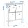 GULLABERG - shoe cabinet with 4 compartments, white, 105x22x107 cm | IKEA Indonesia - PE979705_S1
