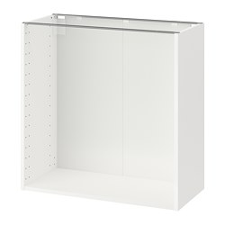 METOD - Base cabinet frame, white, 80x37x80 cm