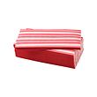 VINTERFINT - Paper napkin, stripe pattern red/white, 38x38 cm