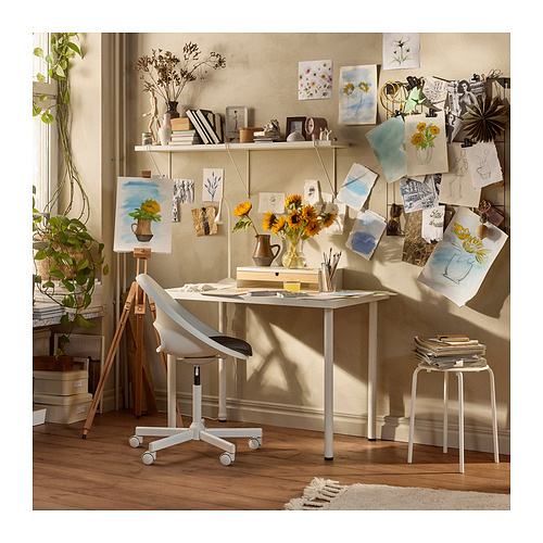 LAGKAPTEN/ADILS desk, white, 120x60 cm | IKEA Indonesia