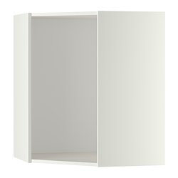 METOD - Rangka kabinet dinding sudut, putih, 68x68x80 cm