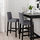 BERGMUND - bar stool with backrest, black/Gunnared medium grey, 75 cm | IKEA Indonesia - PE789261_S1