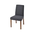 BERGMUND - Chair, oak effect/Gunnared medium grey