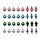 VINTERFINT - tree ornament set of 32, bauble mixed shapes/mixed colours | IKEA Indonesia - PE944265_S1