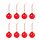 VINTERFINT - tree ornament, bauble glass/red, 6 cm | IKEA Indonesia - PE944275_S1