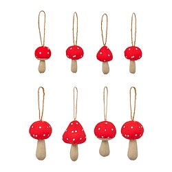 VINTERFINT - Tree ornament set of 8, mushroom red