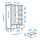 GULLABERG - wardrobe, white, 128x64x201 cm | IKEA Indonesia - PE979843_S1