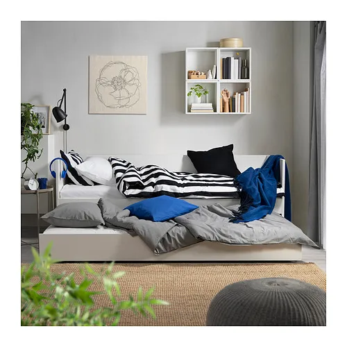 VIHALS day-bed w trundle bed/2 mattresses