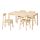 RÖNNINGE/RÖNNINGE - table and 4 chairs, birch/birch, 155/210x90x75 cm | IKEA Indonesia - PE789456_S1