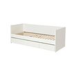 VIHALS - Day-bed frame with storage, white, 80x200 cm
