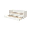 VIHALS - Day-bed frame with trundle bed, white, 80x200 cm