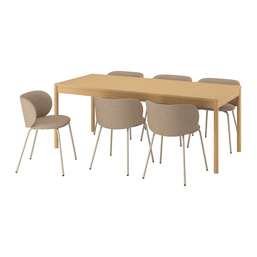 KRYLBO/TONSTAD table and 6 chairs