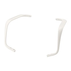 LÅNGFJÄLL - Pair of armrests, white