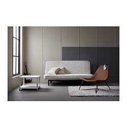 TINGBY - Side table on castors, white, 64x64 cm