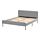 SLATTUM - upholstered bed frame, Knisa light grey, 160x200 cm | IKEA Indonesia - PE735401_S1