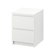 MALM - chest of 2 drawers, white, 40x55 cm | IKEA Indonesia - PE693007_S2