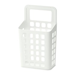 VARIERA - Tempat sampah, putih, 10 l