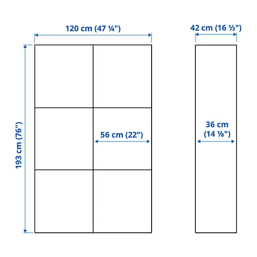 BESTÅ Measurement Illustration