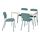KARLJAN/VANGSTA - table and 4 chairs, white/turquoise, 120/180 cm | IKEA Indonesia - PE789605_S1