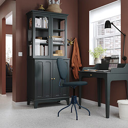 BJÖRKBERGET - Swivel chair, Idekulla blue
