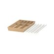 UPPDATERA - Cutlery tray/spice rack, white/bamboo, 52x50 cm