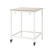 TROTTEN - Meja, krem/putih, 80x80 cm