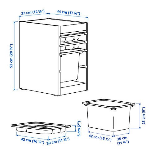 TROFAST Measurement Illustration