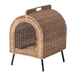 UTSÅDD - Cat house on legs, rattan