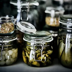 KORKEN - Jar with lid, clear glass, 0.5 l