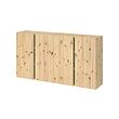 IVAR - Wall cabinet with doors, pine, 160x30x83 cm
