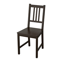 STEFAN - Chair, brown-black