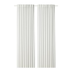 HILJA - Curtains, 1 pair, white, 145x250 cm