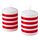 VINTERFINT - lilin pilar tanpa aroma, pola garis-garis merah/putih, 10 cm | IKEA Indonesia - PE944472_S1