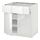 METOD/MAXIMERA - base cabinet with drawer/2 doors, white/Ringhult white, 80x60x80 cm | IKEA Indonesia - PE518432_S1