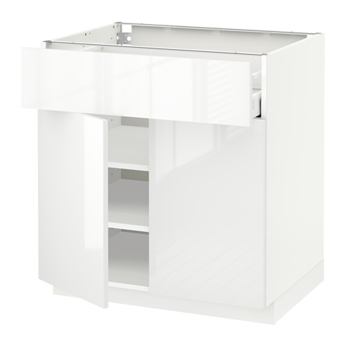 METOD/MAXIMERA kabinet dasar dengan laci/2 pintu