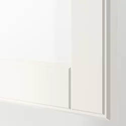 BESTÅ - Unit rak dengan pintu, putih/Ostvik putih, 60x22x64 cm