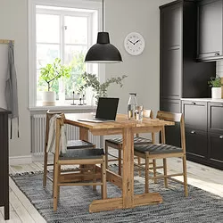 NACKANÄS - Meja, akasia, 140x76 cm
