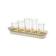 VATTENKRASSE - Propagation set, clear glass ivory/gold-colour