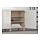 BESTÅ - storage combination with doors, white stained oak effect/Selsviken/Stubbarp high-gloss/white, 180x42x74 cm | IKEA Indonesia - PE583061_S1