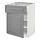 METOD/MAXIMERA - base cabinet with drawer/door, white/Bodbyn grey, 60x60x80 cm | IKEA Indonesia - PE518670_S1
