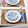 ENTUSIASM - side plate, patterned/blue, 18 cm | IKEA Indonesia - PE835104_S1