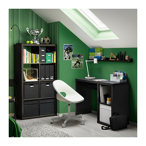 KALLAX/LOBERGET desk and chair